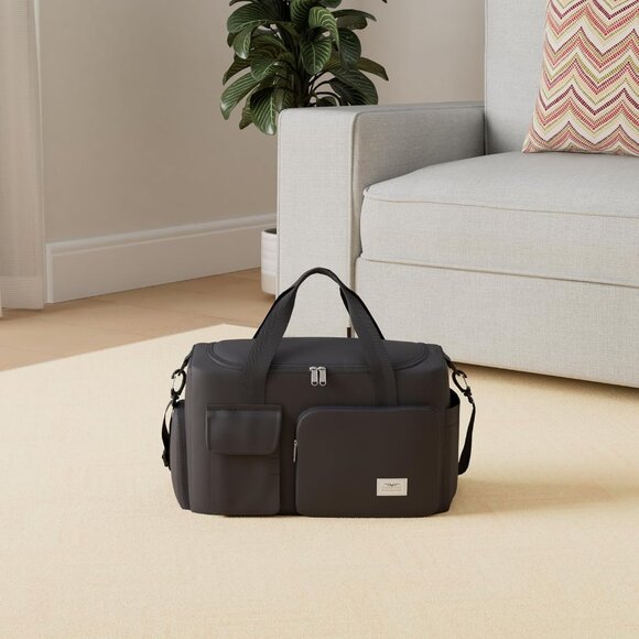 Women's Gym Duffle Bag with Shoes Compartment, 37L Capacity, Ideal for Travel, G - Picture 2 of 7
